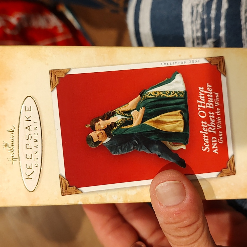 Scarlett O'Hara and Rhett Butler Gone with the Wind Keepsake Ornament